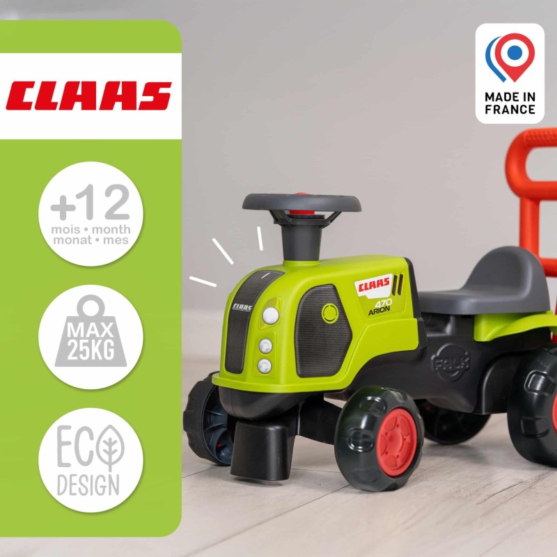 Falk Detské odrážadlo Traktor Baby Claas Arion s klaksónom