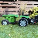 Woopie Šliapací traktor Farmer GoTrac Maxi s prívesom – Tiché kolesá a nastaviteľné sedadlo