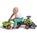 Falk Detské odrážadlo Traktor Baby Claas s bagrom a vlečkou