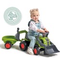 Falk Detské odrážadlo Traktor Baby Claas s bagrom a vlečkou
