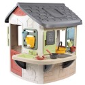Smoby Záhradný domček s kuchynkou a 16 doplnkami