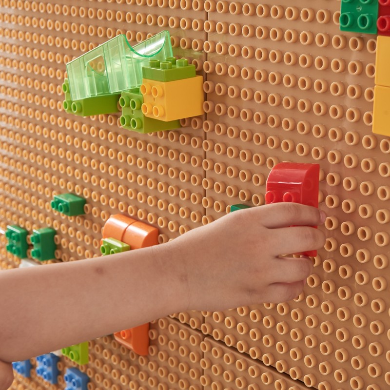 Masterkidz Sada 4 podložiek na stavanie z malých kociek pre STEM tabuľu – Vertikálne tvorenie