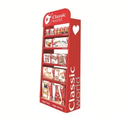 Classic World Drevený edukačný regál na hračky 180 cm