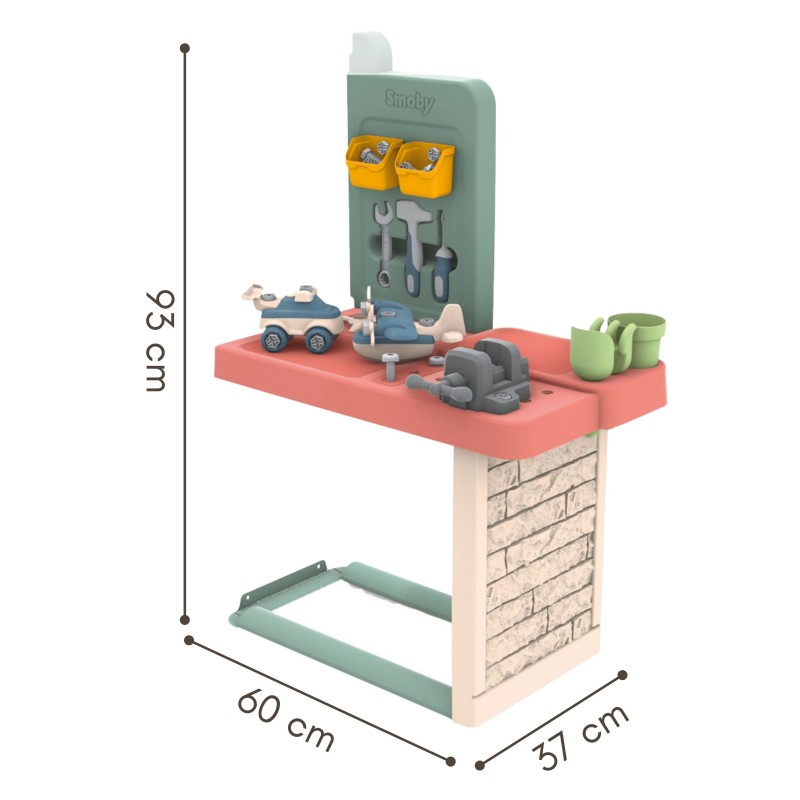 Smoby Záhradný domček s pracovnou dielňou Nature