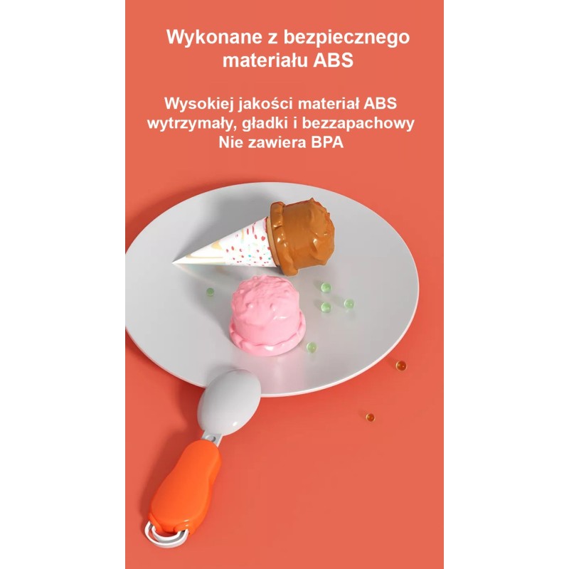 WOOPIE Zestaw Małego Kucharza Lodziarnia Sklepik w Plecaku 36 el.