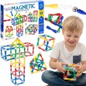 WOOPIE Klocki Magnetyczne Konstrukcyjne 3D 128 el. XXL