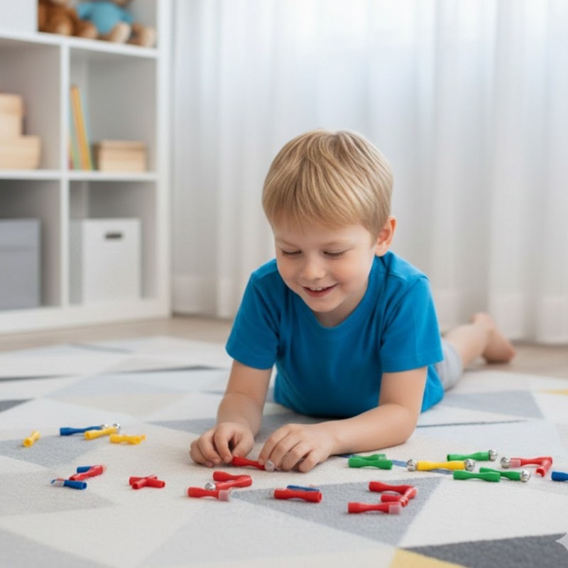 WOOPIE Klocki Magnetyczne Konstrukcyjne 3D 128 el. XXL