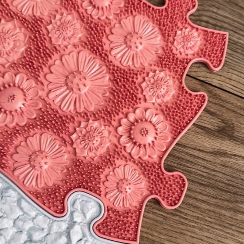 Woopie Ortopedické senzorické puzzle 4 ks – Kompaktná pastelová sada